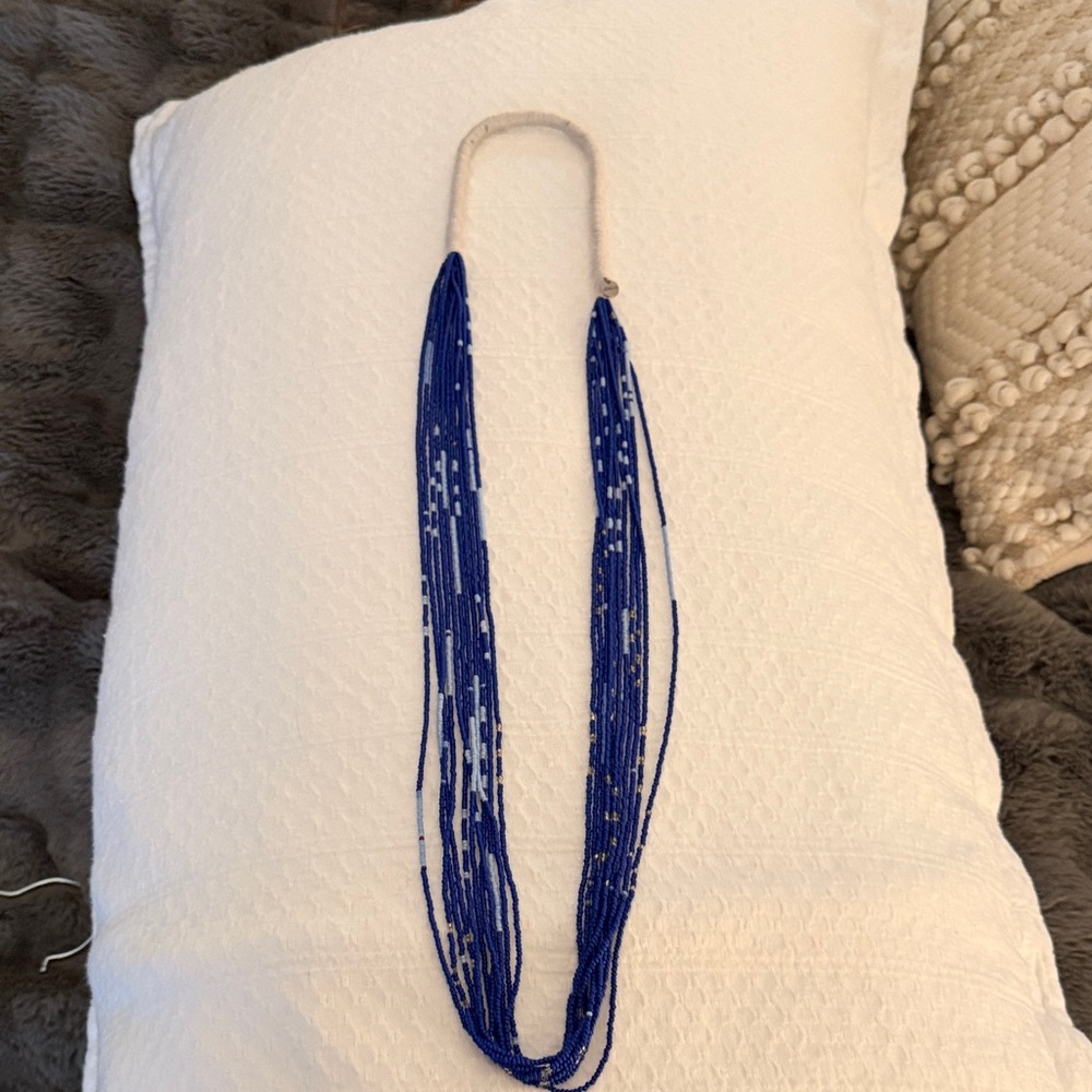 Chan Luu Royal Blue Beaded Necklace